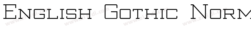 English Gothic Norma字体转换